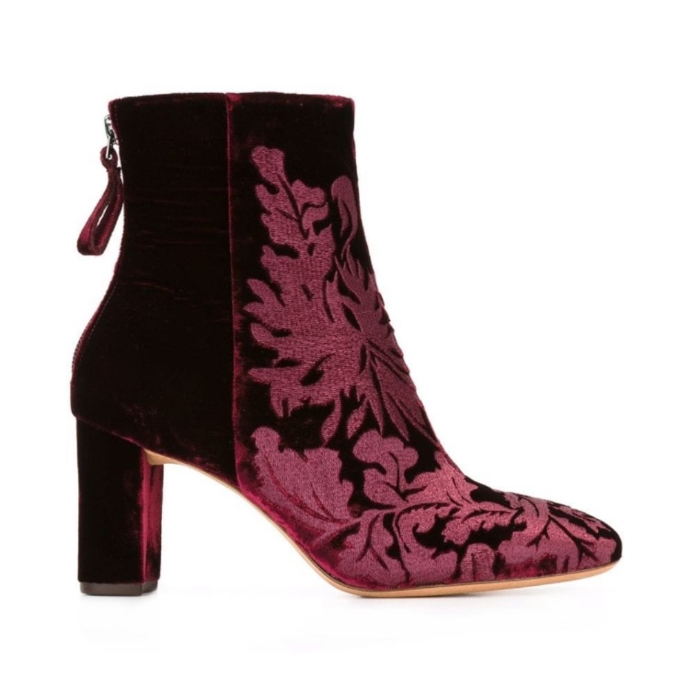 Alexander Birman velvet boots
